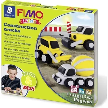 Modelovací hmota FIMO sada kids Form & Play - Stavební auta