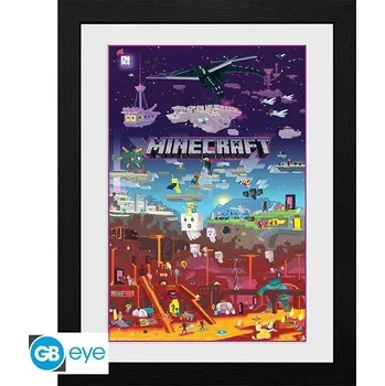 Plakát Minecraft Zarámovaný plakát - World Beyond