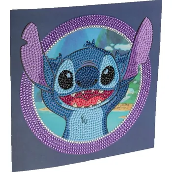 Výtvarná sada Pohlednice Crystal Art - Stitch, 18x18cm