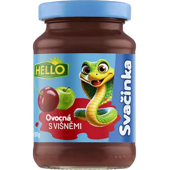 Dětská výživa HELLO Přesnídávka s višněmi 190&nbsp;g x 10&nbsp;kusů