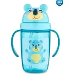 Canpol Babies Nekapající láhev Canpol Babies se slámkou Hello - tyrkysová