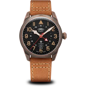 Hodinky PRIM Pilot Dual Time W91P.13250.C