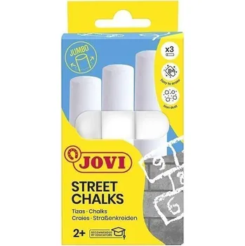Výtvarná sada JOVI chodníkové křídy jumbo - 3ks bílé