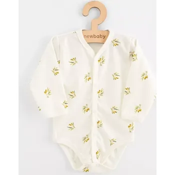 Kojenecký body Dojenecké celorozepínací body z organické bavlny NEW BABY Olivy, dlouhý rukáv