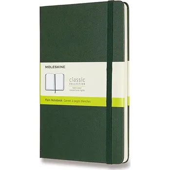 Dětské zboží Zápisník Moleskine - tvrdé desky, L, čistý - tm. zelený