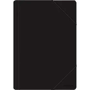 Spisové desky PP s gumičkou A4 500 µm - černá