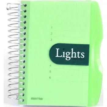 Sešit Kroužkový sešit Lights A6, 150l, zelený