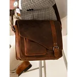 Pánská kožená taška přes rameno Greenwood Kane - světle hnědá