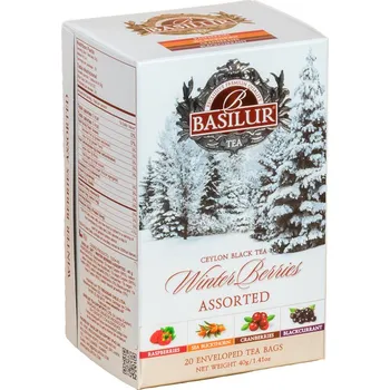 Čaj Basilur Černý čaj - Winter Berries Assorted BASILUR 20 x 2 g - Výprodej