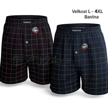 FANNIFEN Pánské volné trenýrky Tanwien HF021Q (L–4XL) Barva: černá, zelená, Velikost: M 3+1 ZDARMA (přidejte 4 ks do košíku)