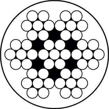 Lano Nerezové lanko potažené PVC 6x7-WSC (7x7) Lano - průměr: 2 mm, PVC barva: Černá, Průměr včetně PVC: 3 mm