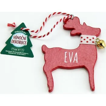 Party dekorace Vánoční dekorace červený sob EVA