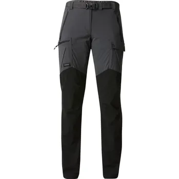 Dámské kalhoty SIMOND Dámské turistické kalhoty MT 500 L ČERNÁ|ŠEDÁ