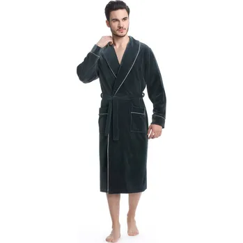 Dámský župan ŽUPAN FR-063 GRAFIT/OLIVE L