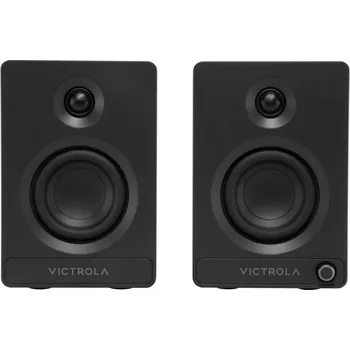 Hi-Fi systém Victrola Tempo Hi-Fi Regálový reproduktor Walnut 2 ks