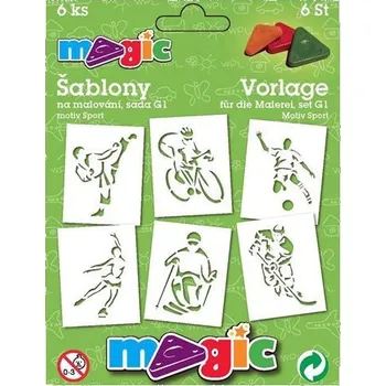 MAGIC papírové šablony na malování SPORT