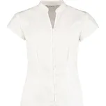 Kustom Kit Popelínová halenka s mao límcem KK 727 Velikost: M, Barva: bílá