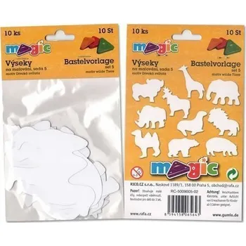 MAGIC papírové výseky na malování DIVOKÁ ZVÍŘATA
