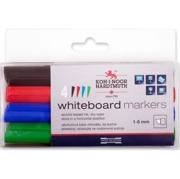 Kancelář Koh-i-noor značkovače White Board sada 4ks - plochý hrot