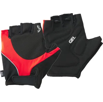 Cyklistické rukavice CRIVIT Dámské / Pánské cyklistické rukavice (červená, 10)