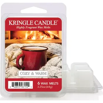 Vůně do bytu Kringle Candle – vonný vosk Cozy & Warm, 64 g