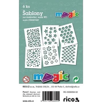 MAGIC papír šablony na malování STRUKTU