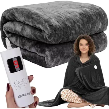 Výhřevná topná deka podložka 180 × 130 cm, 6 režimů + dálkové ovládání