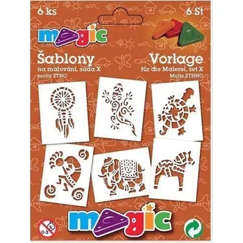 MAGIC papírové šablony na malování ETNO