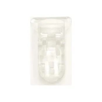 klip na dudlíky Plastový klip na dudlík - 5 ks průhledná