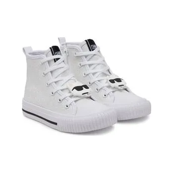 Dívčí tenisky Plátěnky Karl Lagerfeld Kids Z30585 M Bílá 34