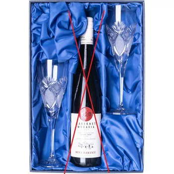 Sklenice Bohemia Crystal Dárková sada na víno s broušenými sklenicemi 260ml brus Paříž