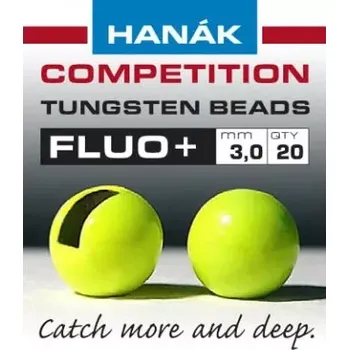 Hanák Tungstenové hlavičky UV+ Fluo Chartreuse 5,5mm