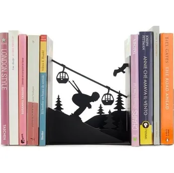 Zarážka na knihu Zarážka na knihy Ski Run, černá