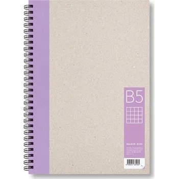 Dětské zboží Zápisník B5 čtverec, fialový, 50 listů