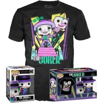 Figurka Funko POP & Tee: Joker w/Speaker - velikost trička L