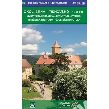 Cestování WKK Okolí Brna Tišnovsko 1:25 000 / 85 Turistické mapy pro každého