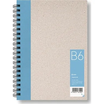 Blok Zápisník B6 čistý, světle modrý, 50 listů