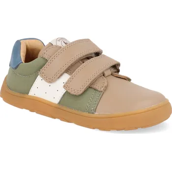 Barefoot dětské tenisky Bisgaard - Ricco Sage hnědé Velikost: 26