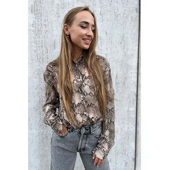 Dámská košile Dámská košile HUGO The Boyfriend Shirt 50539779 zvířecí Velikost: 40