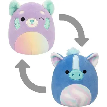 plyšák Squishmallows 2v1 Panda malá Lexis a Mořský koník Romano 13 cm