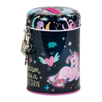 Kancelářské potřeby Pokladnička se zámkem Jednorožec