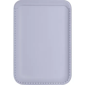 Pouzdro na mobilní telefon AlzaGuard PU Leather Card Wallet Compatible with Magsafe - šeříková
