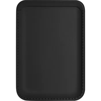 Pouzdro na mobilní telefon AlzaGuard PU Leather Card Wallet Compatible with Magsafe - černá