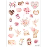 MINIMEE Papírové samolepky v aršíku A5 Láska Nebeská