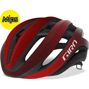 Cyklistická přilba GIRO Cyklistická helma Giro Aether Mips ČERNÁ|ČERVENÁ