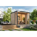 KARIBU HOLZTECHNIK hybridní domek KARIBU SATURN (48350) natur / antracit LG4821