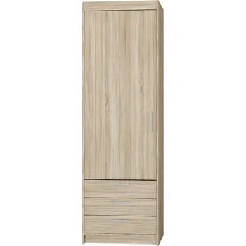 Šatní skříň EVERLY 1D3S šatní skříň, dub sonoma