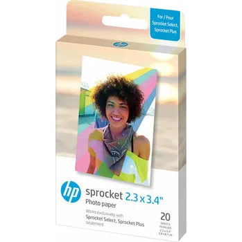 Fotopapír HP Zink Paper Sprocket Select 20 Pack 20 ks Fotopapír