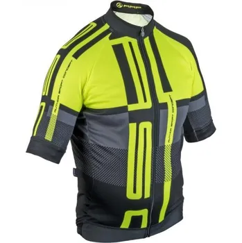 cyklistický dres Author Dres Men Sport X7 ASC k/r (žlutá-neonová/černá) M + DÁREK