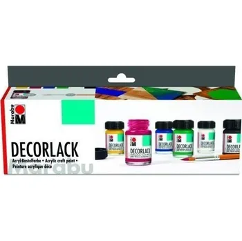 Marabu akrylová barva sada 6 x 15 ml